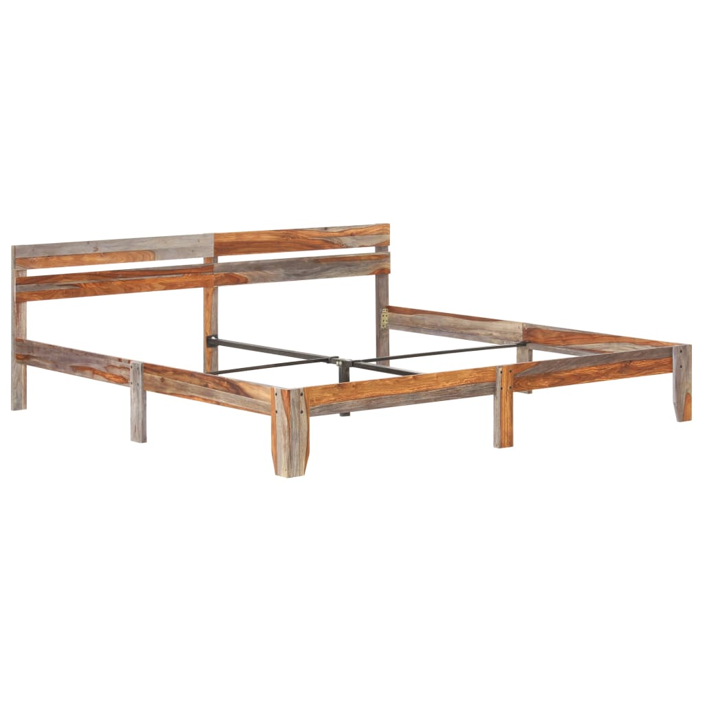 Bedframe massief sheeshamhout 200x200 cm