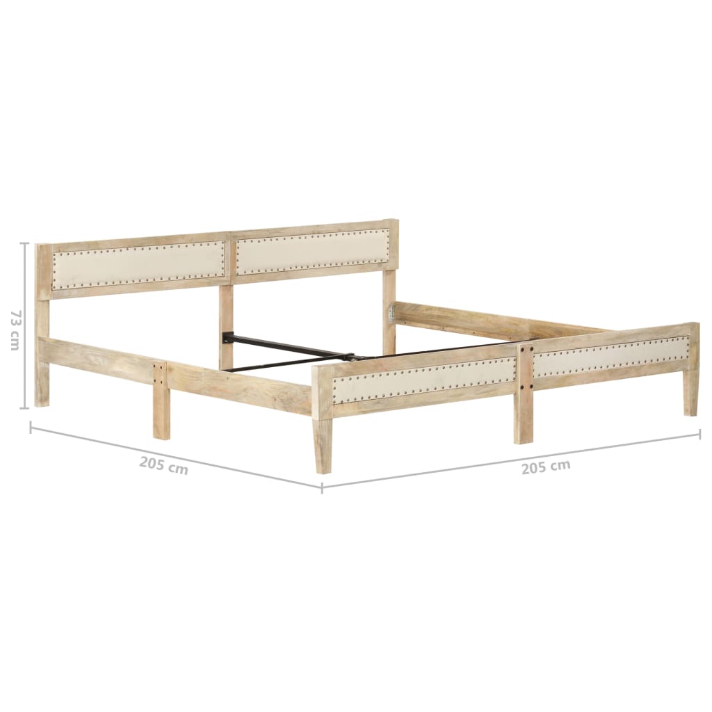 Bedframe massief mangohout 200 cm