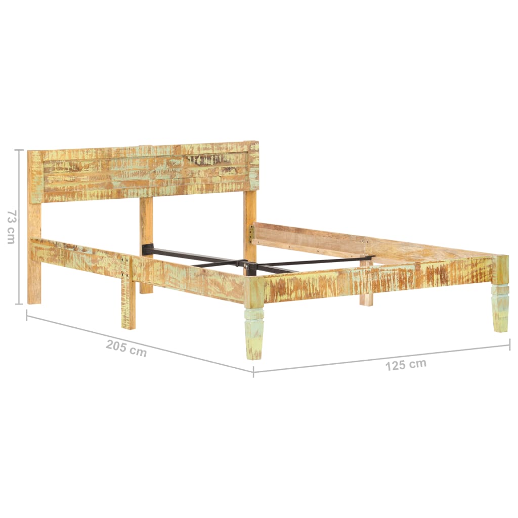 Bedframe massief gerecycled hout 180x200 cm