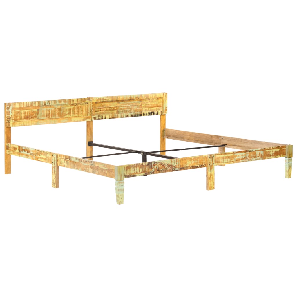 Bedframe massief gerecycled hout 180x200 cm