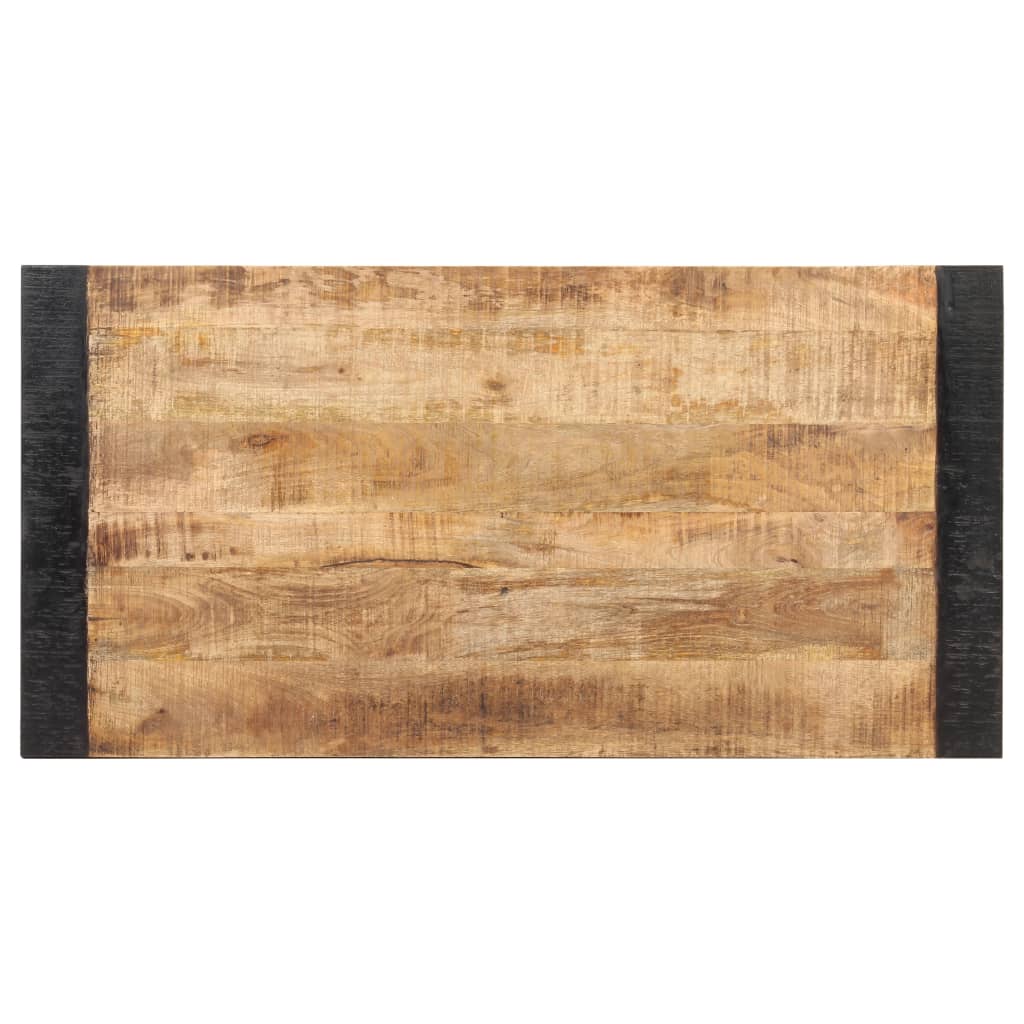 Eettafel 140x70x76 cm massief ruw mangohout