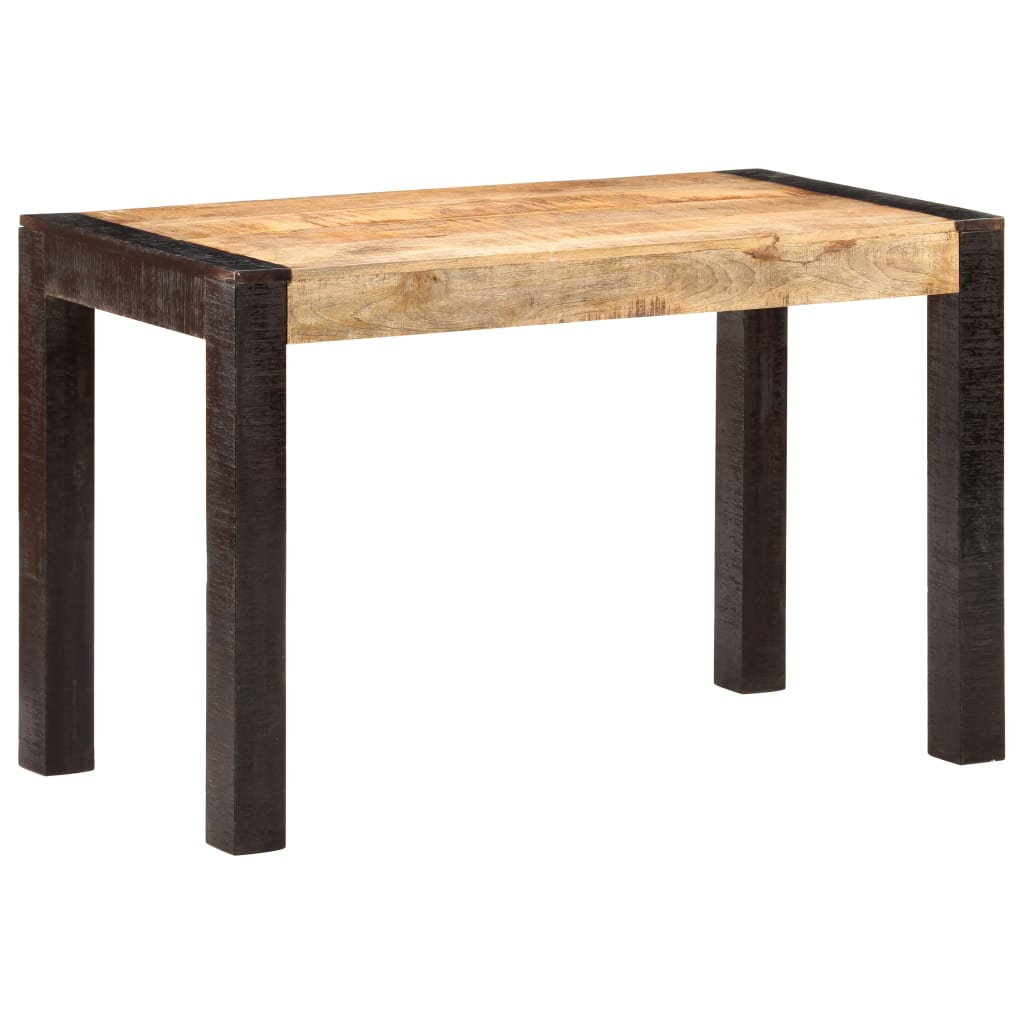 Eettafel 140x70x76 cm massief ruw mangohout