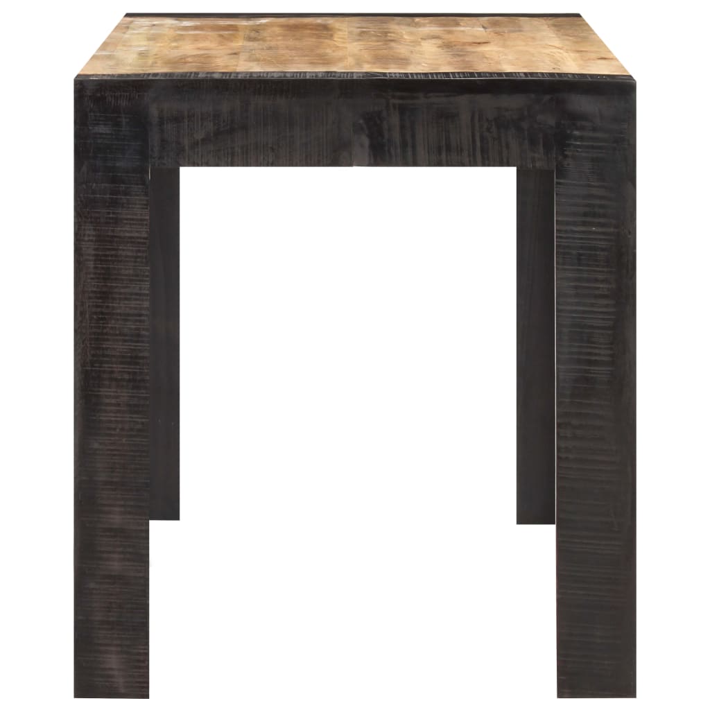 Eettafel 140x70x76 cm massief ruw mangohout