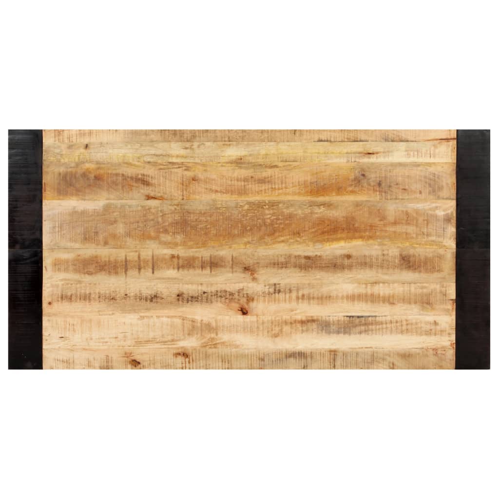 Eettafel 140x70x76 cm massief ruw mangohout