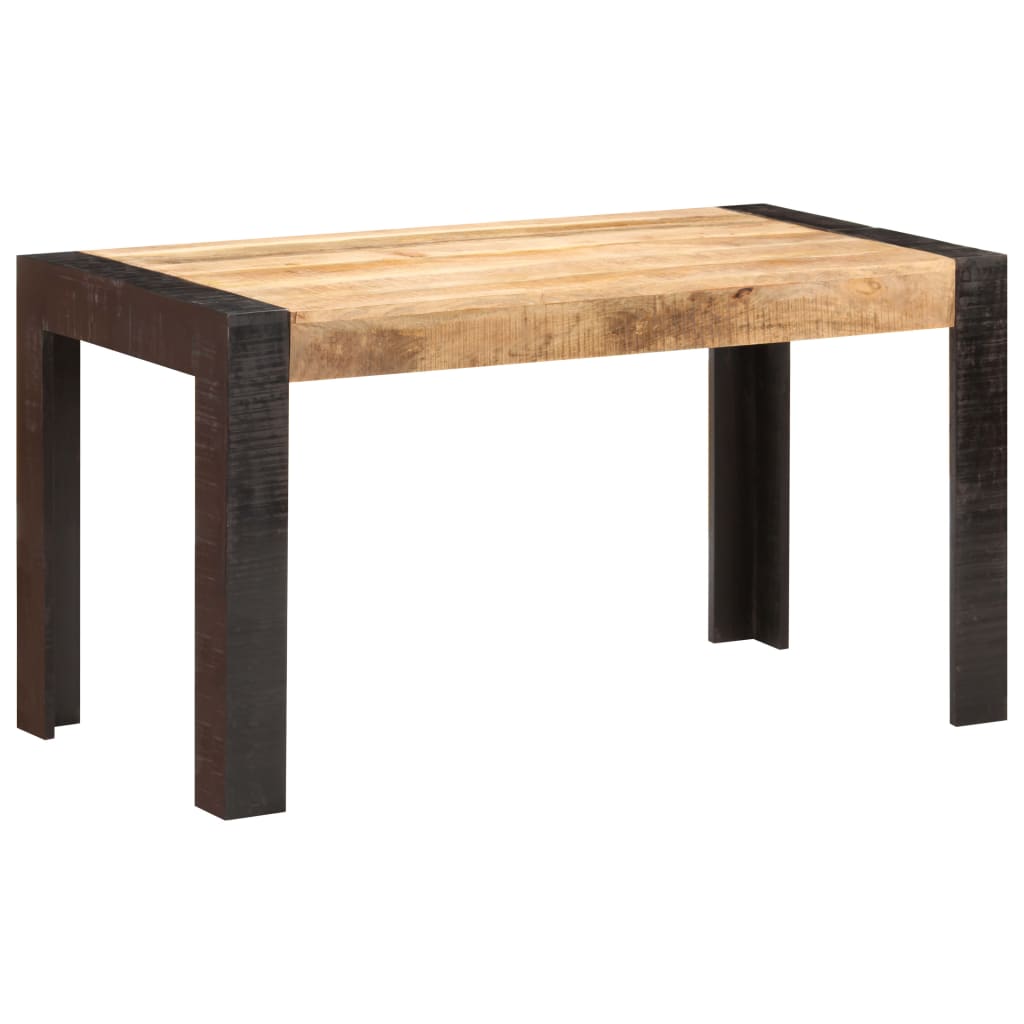 Eettafel 140x70x76 cm massief ruw mangohout