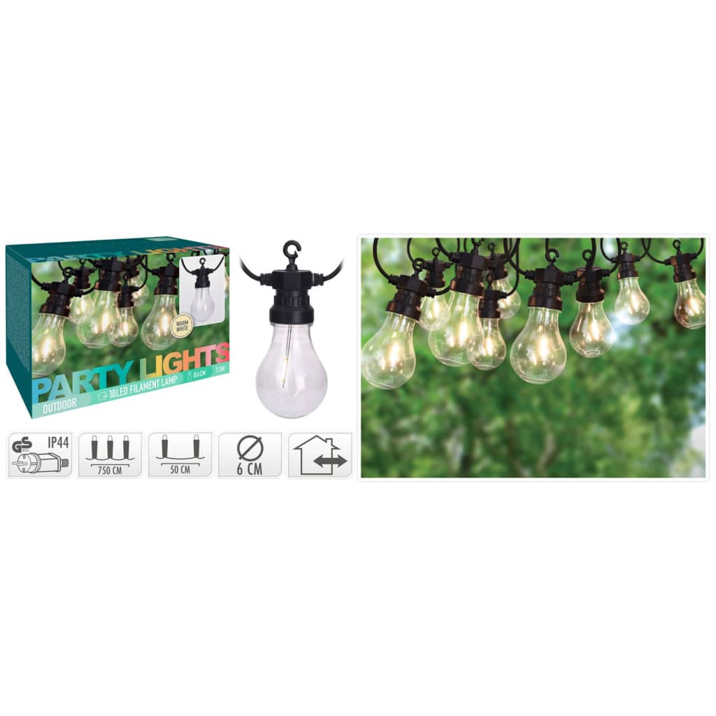 ProGarden Tuinverlichting met 10 lampen LED 3,2 V