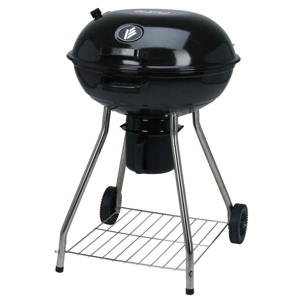 ProGarden Houtskoolbarbecue op wielen 56 cm zwart