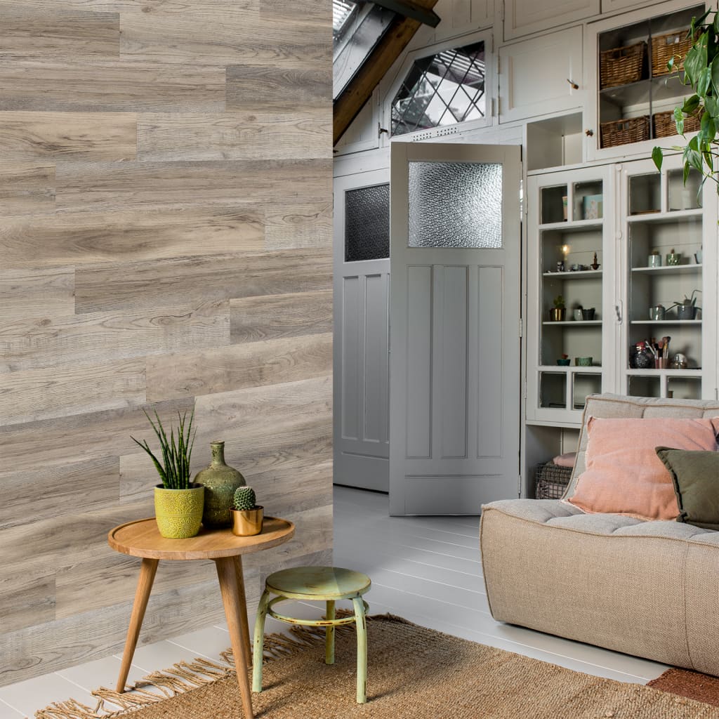 WallArt Planken hout-look schuurhout eiken