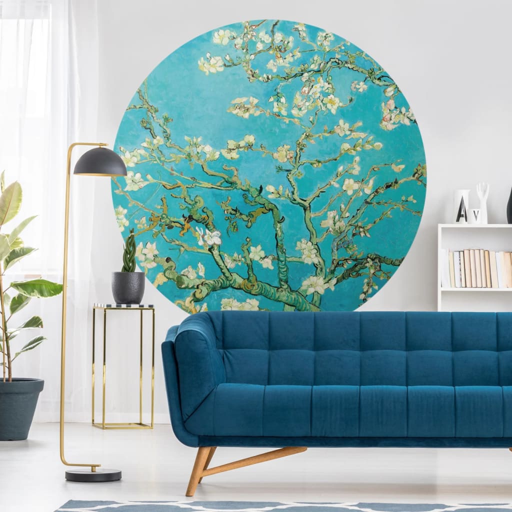 WallArt Behangcirkel Almond Blossom 190 cm