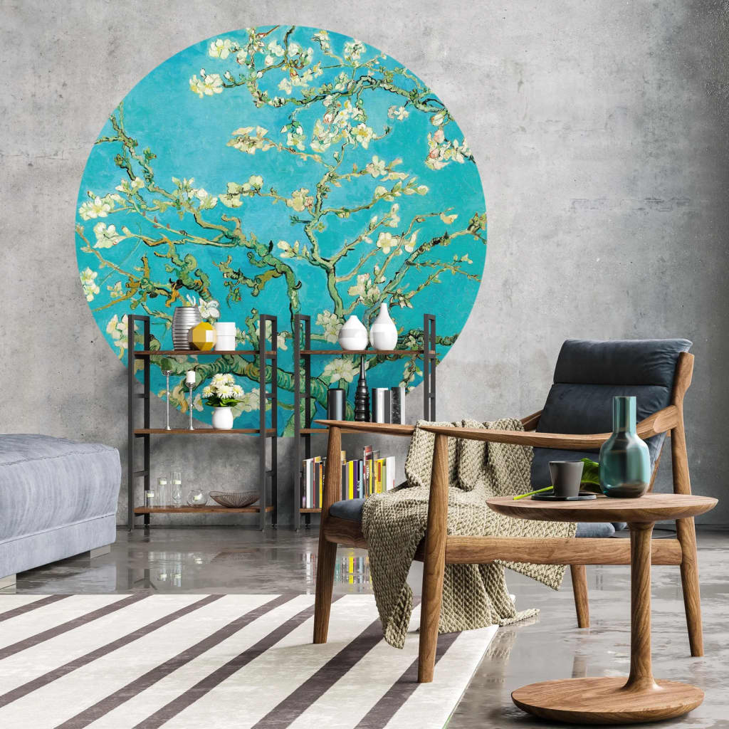 WallArt Behangcirkel Almond Blossom 190 cm