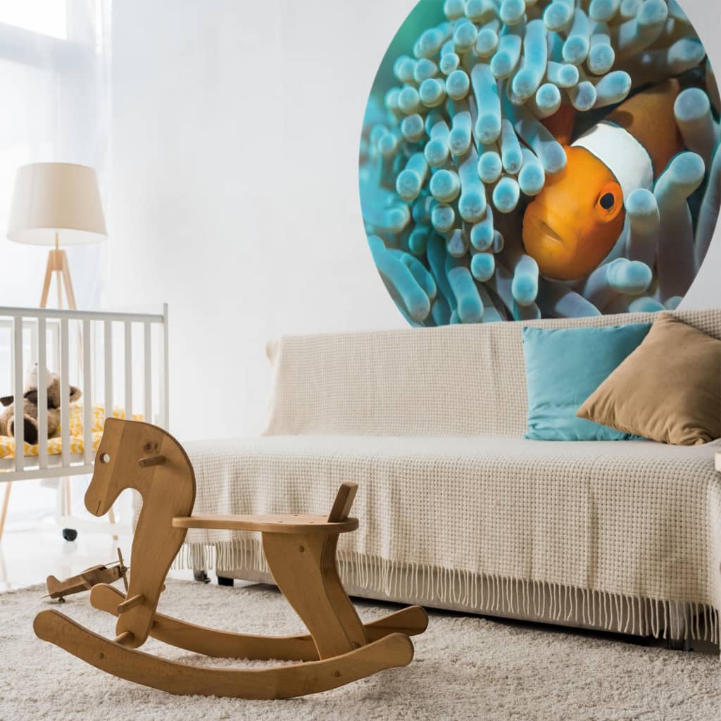 WallArt Behangcirkel Nemo the Anemonefish 142,5 cm