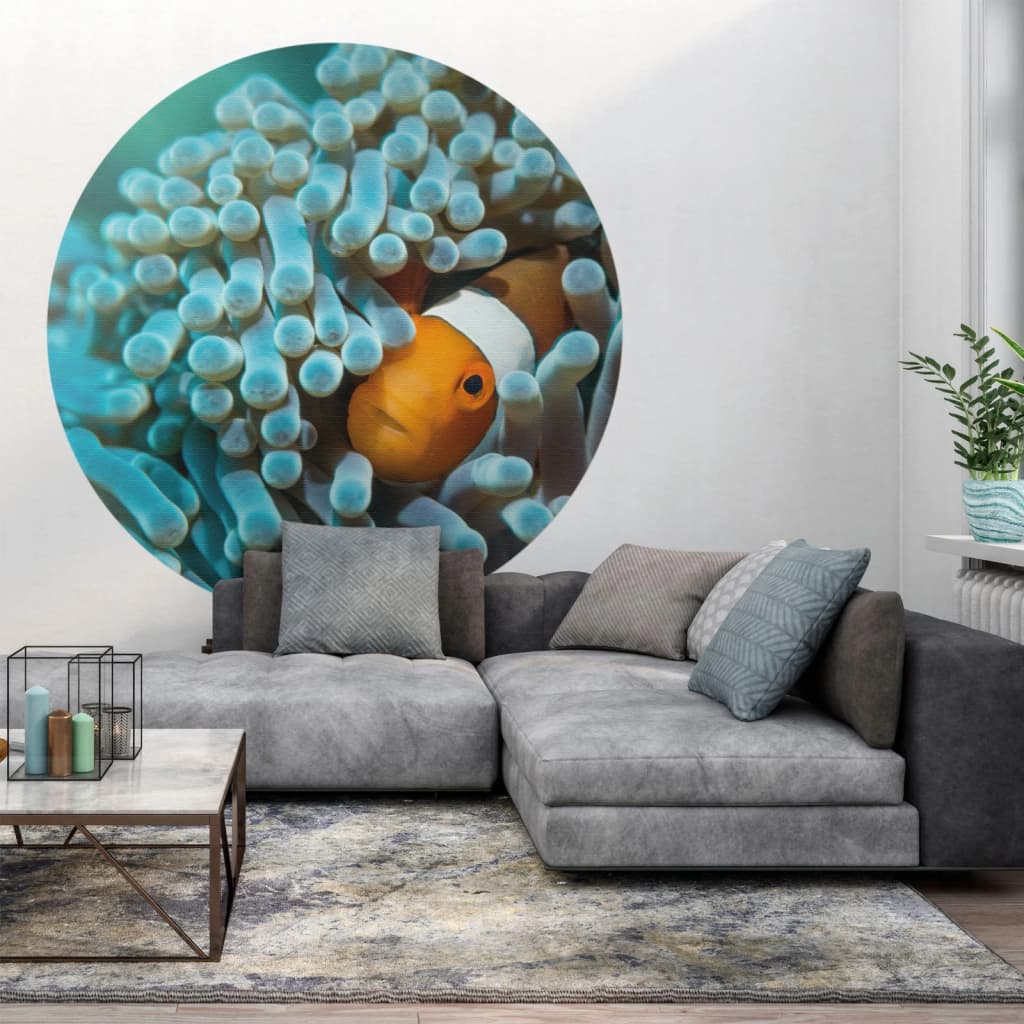 WallArt Behangcirkel Nemo the Anemonefish 142,5 cm