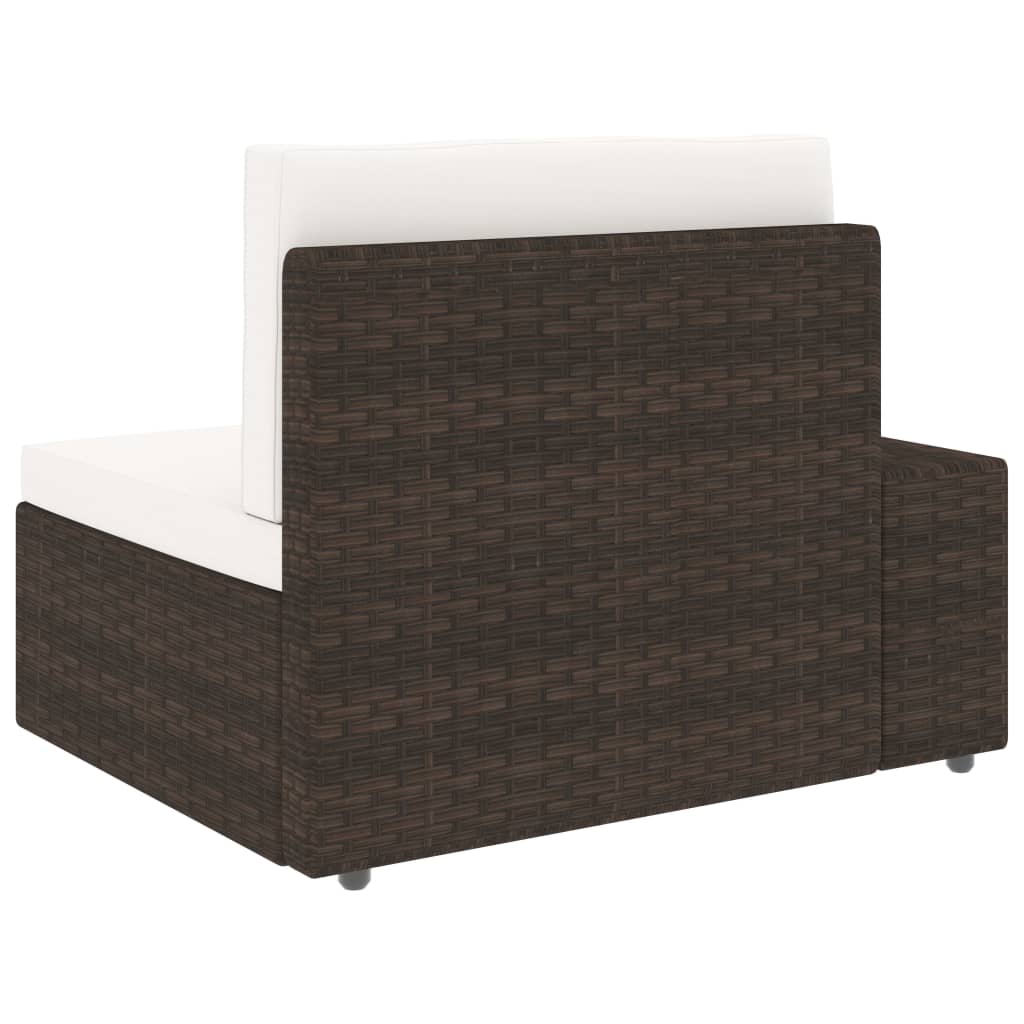 5-delige Loungeset poly rattan