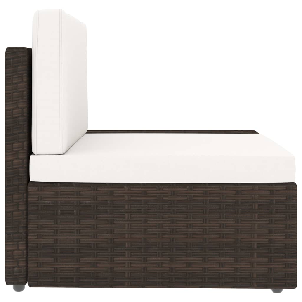 5-delige Loungeset poly rattan