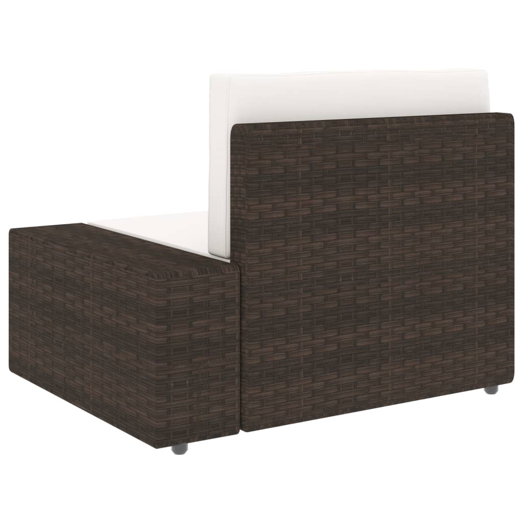 5-delige Loungeset poly rattan