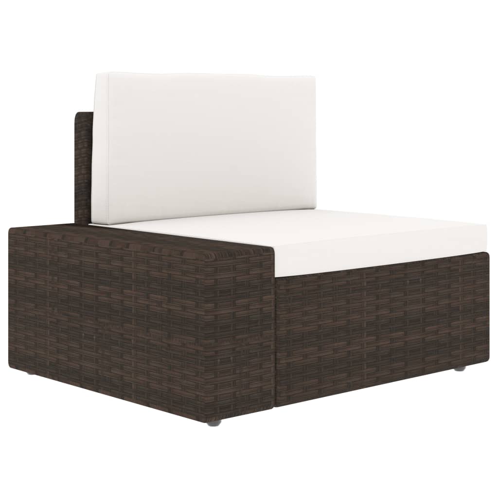 5-delige Loungeset poly rattan