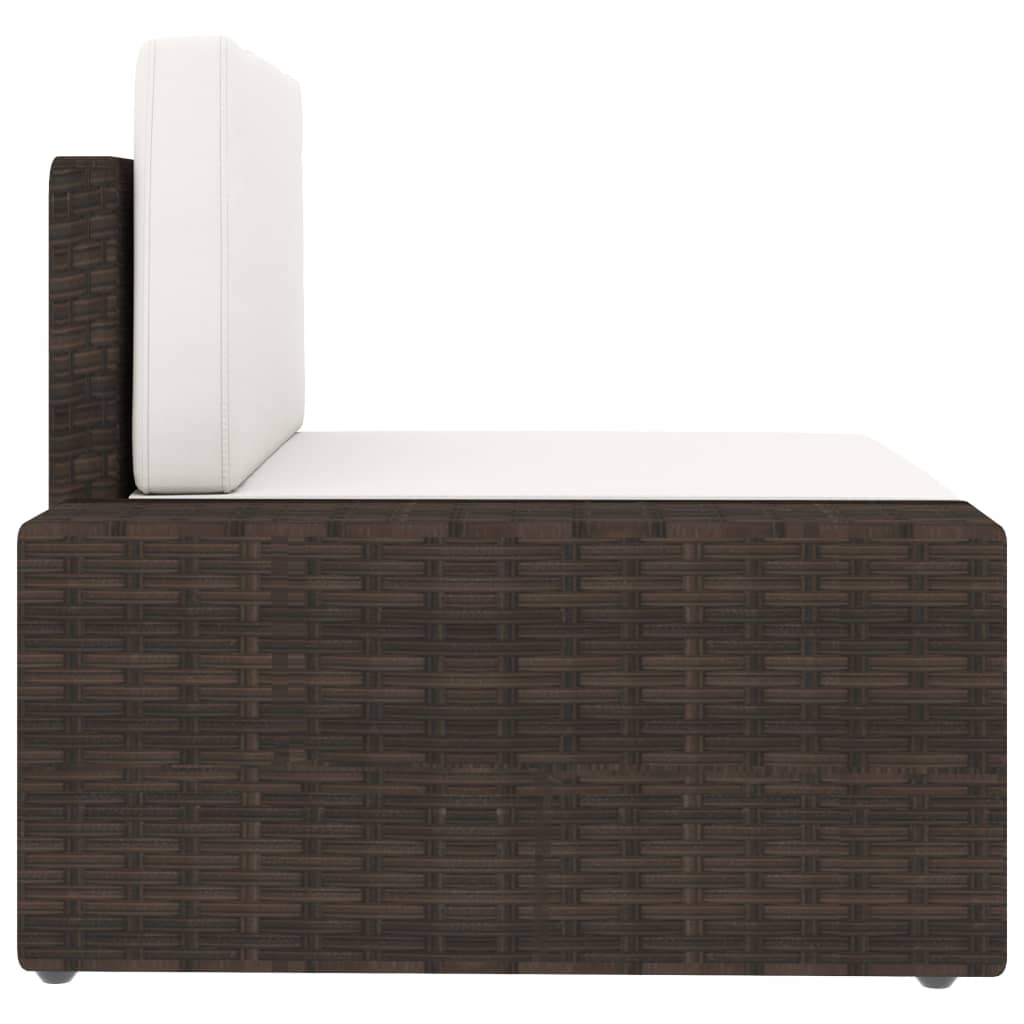 5-delige Loungeset poly rattan