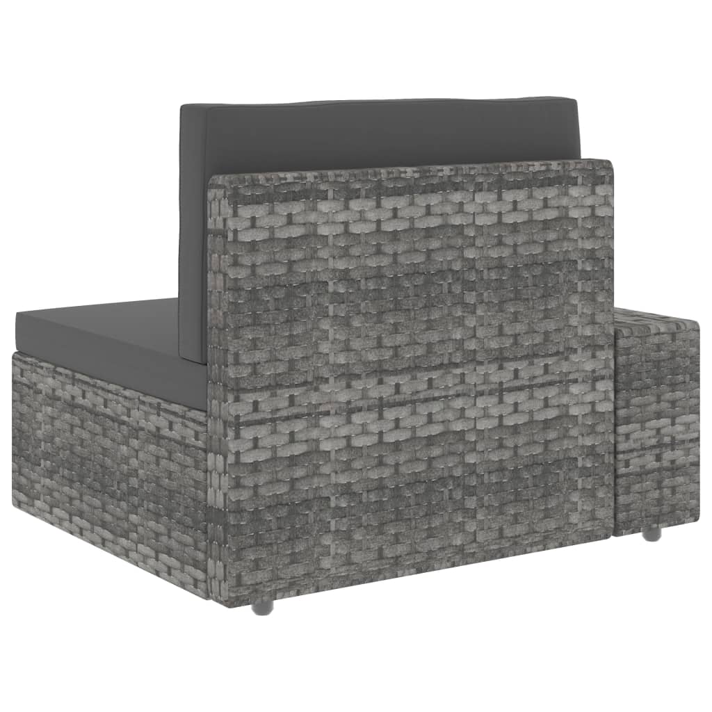 5-delige Loungeset poly rattan