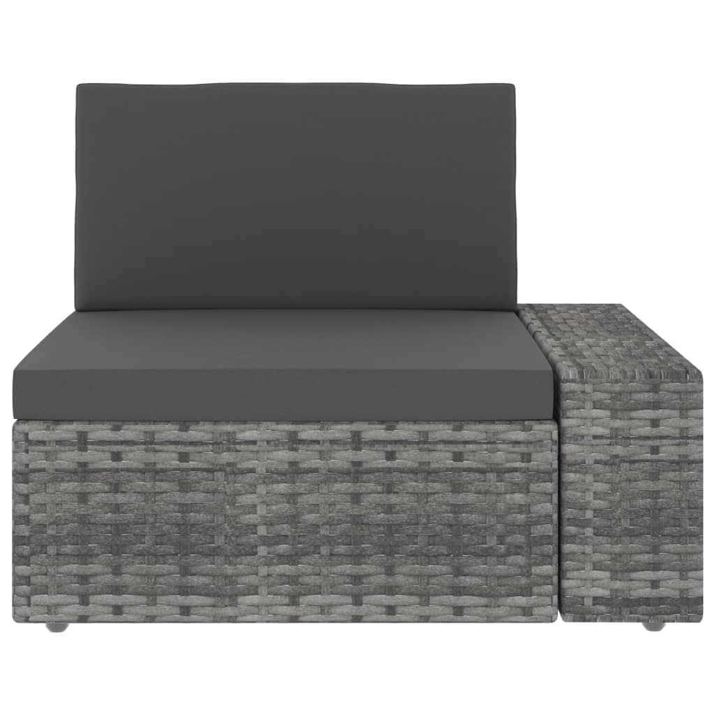 5-delige Loungeset poly rattan