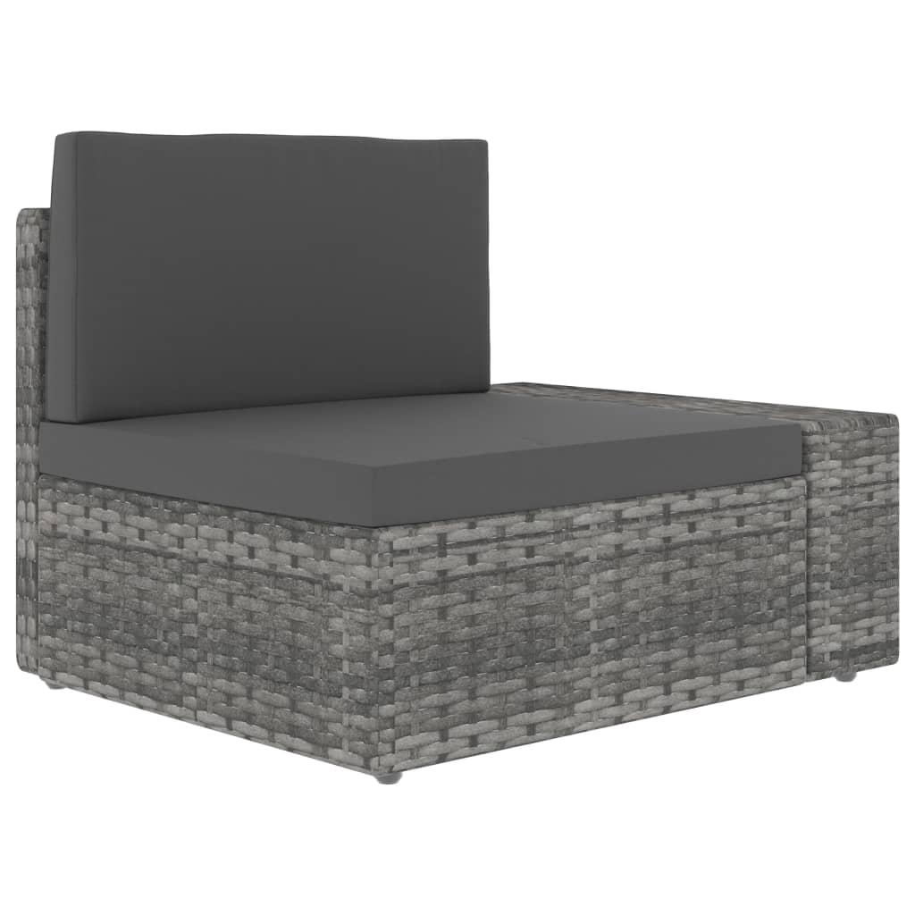 7-delige Loungeset poly rattan