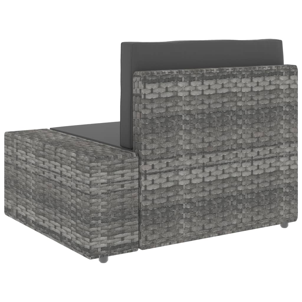 4-delige Loungeset poly rattan