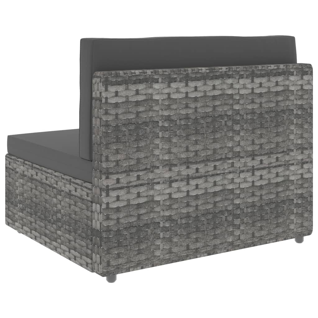 4-delige Loungeset poly rattan