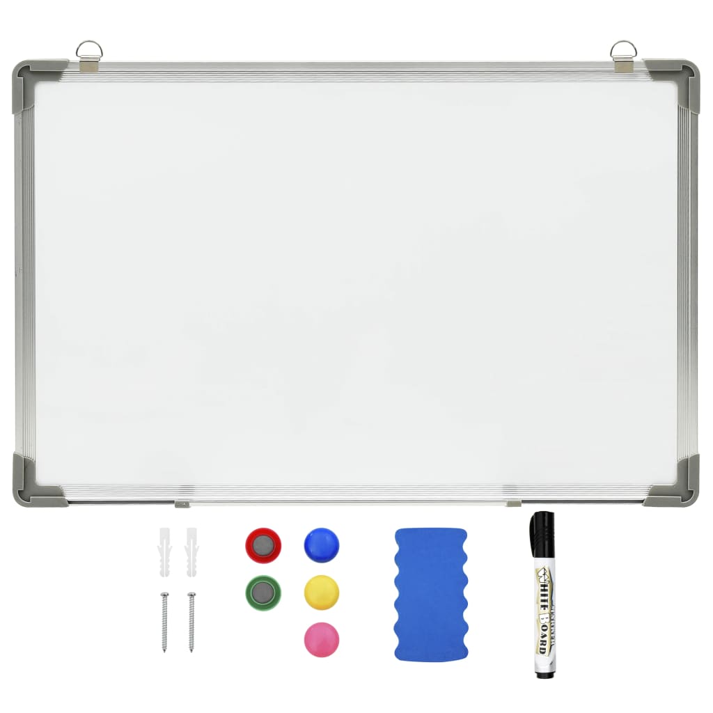 Whiteboard magnetisch 50x35 cm staal wit