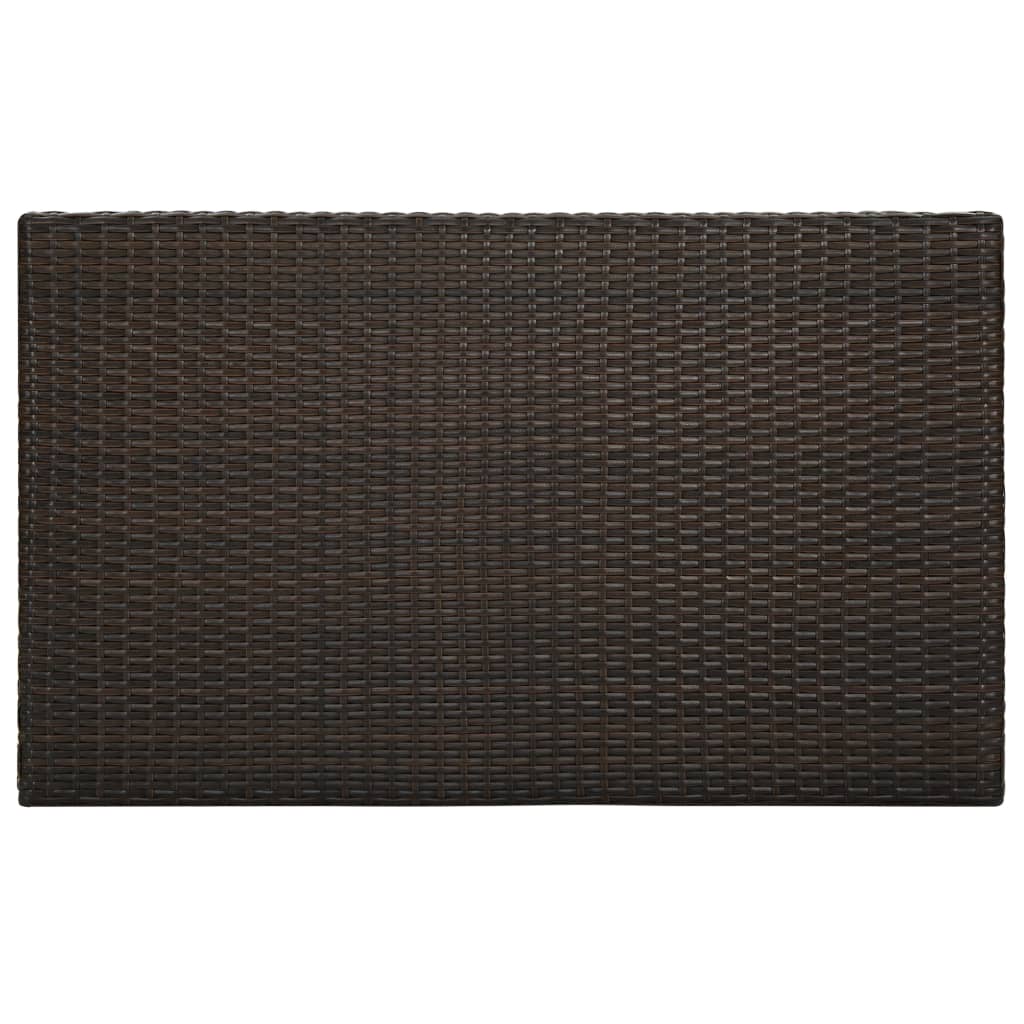 Tuinbartafel 60,5x60,5x110,5 cm poly rattan