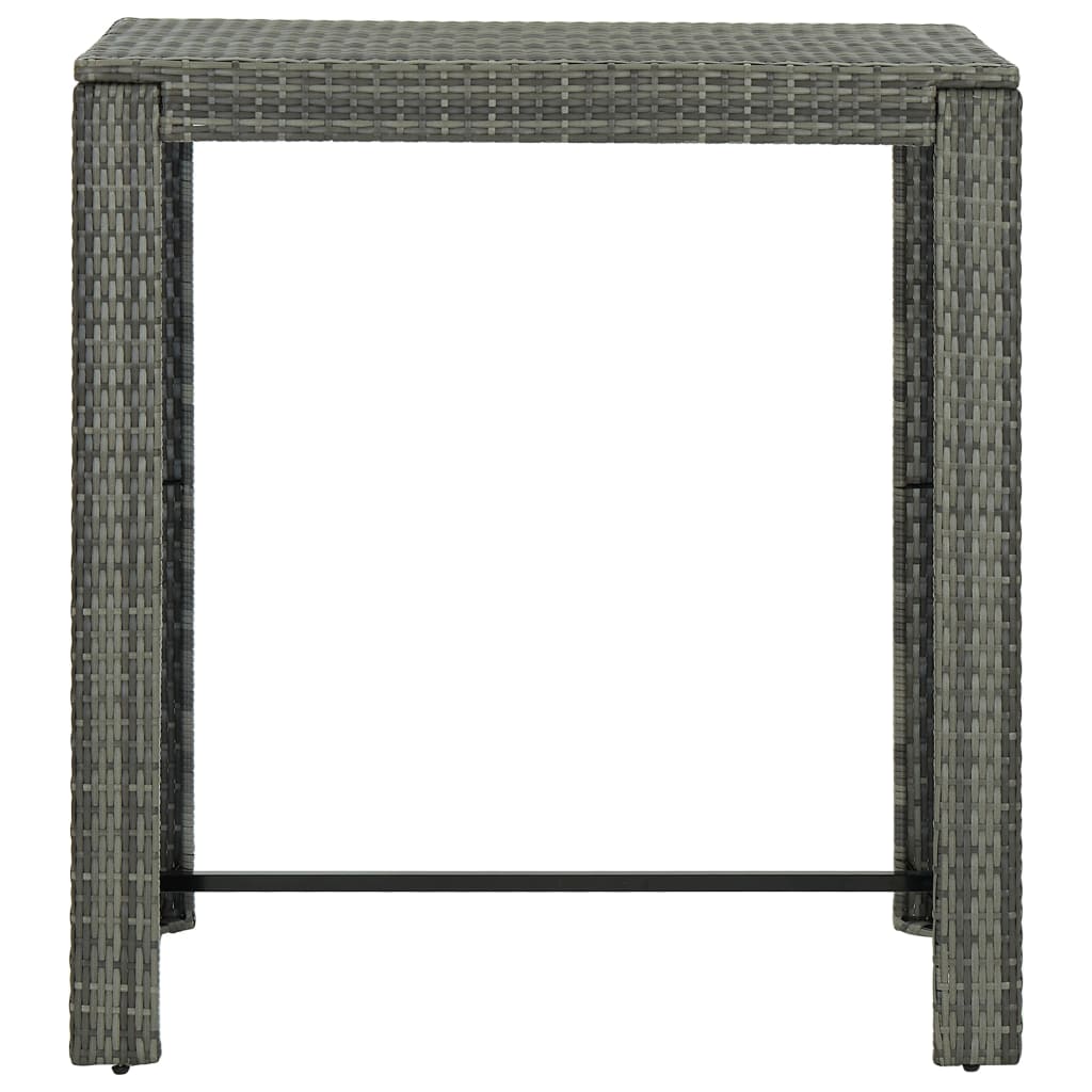 Tuinbartafel 60,5x60,5x110,5 cm poly rattan