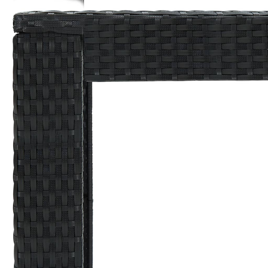 Tuinbartafel 60,5x60,5x110,5 cm poly rattan