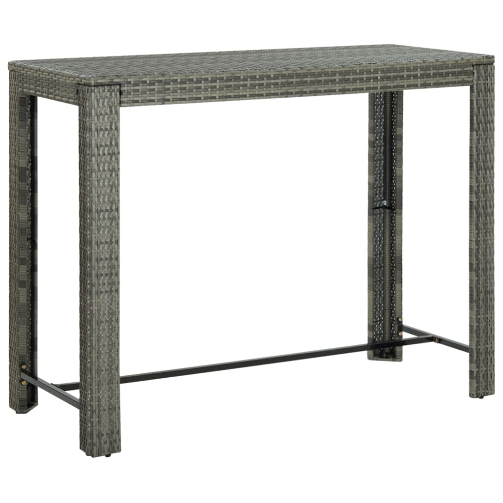 Tuinbartafel 60,5x60,5x110,5 cm poly rattan