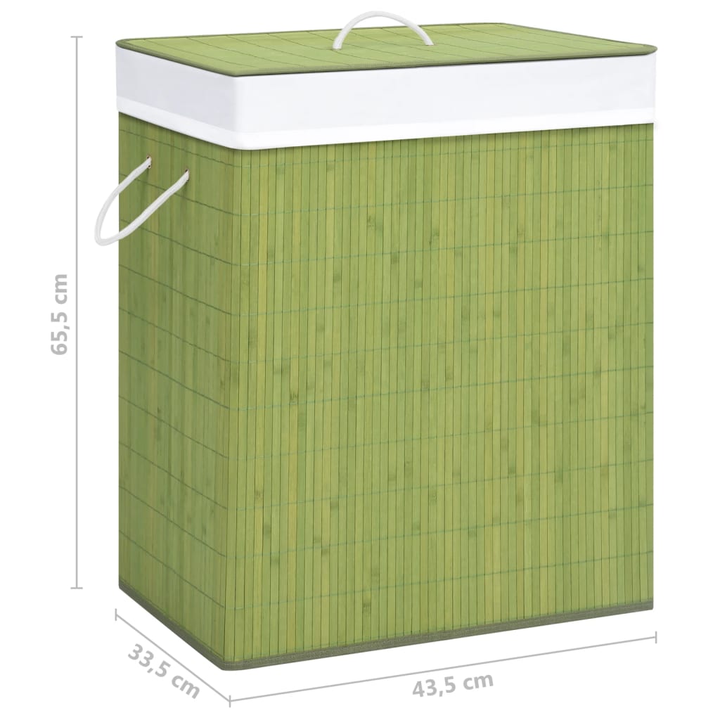 Wasmand met 1 vak 83 L bamboe