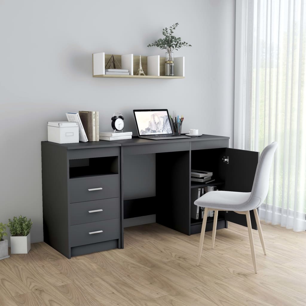 Bureau 140x50x76 cm bewerkt hout