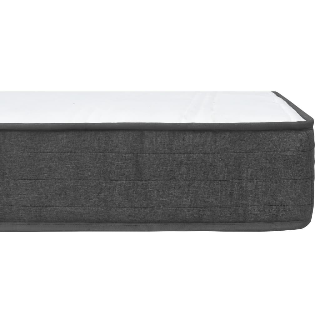 Boxspring stof donkergrijs 180x200 cm