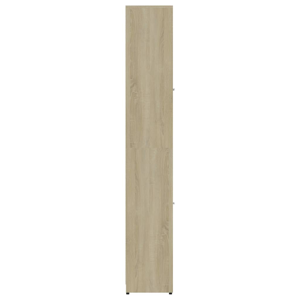 Badkamerkast 30x30x183,5 cm bewerkt hout