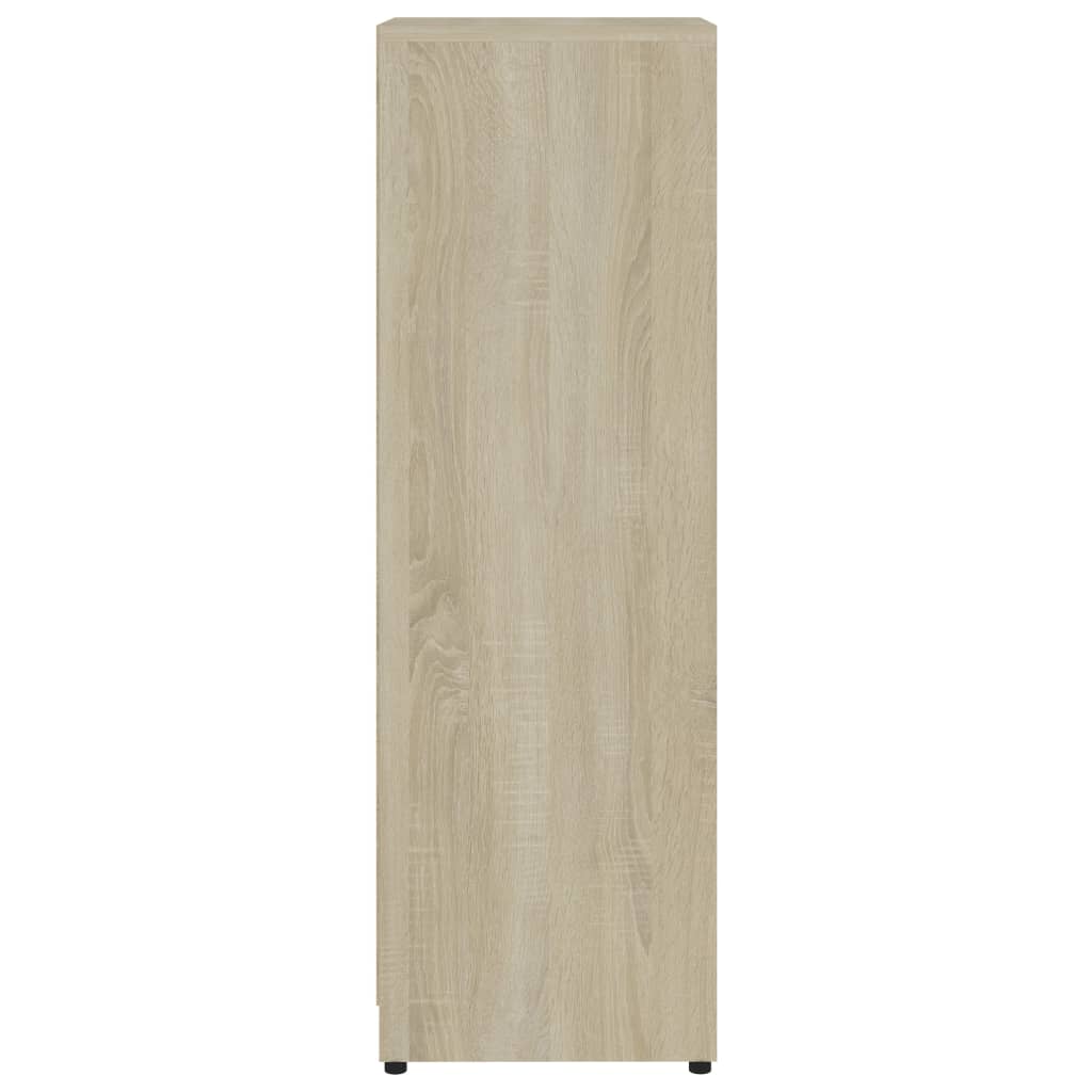 Badkamerkast 30x30x95 cm bewerkt hout