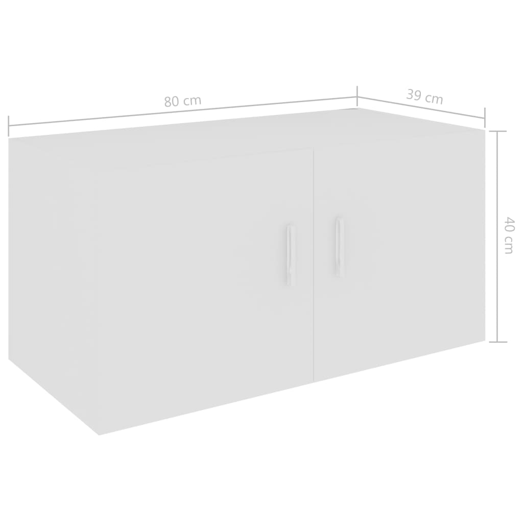 Hangkast 80x39x40 cm bewerkt hout