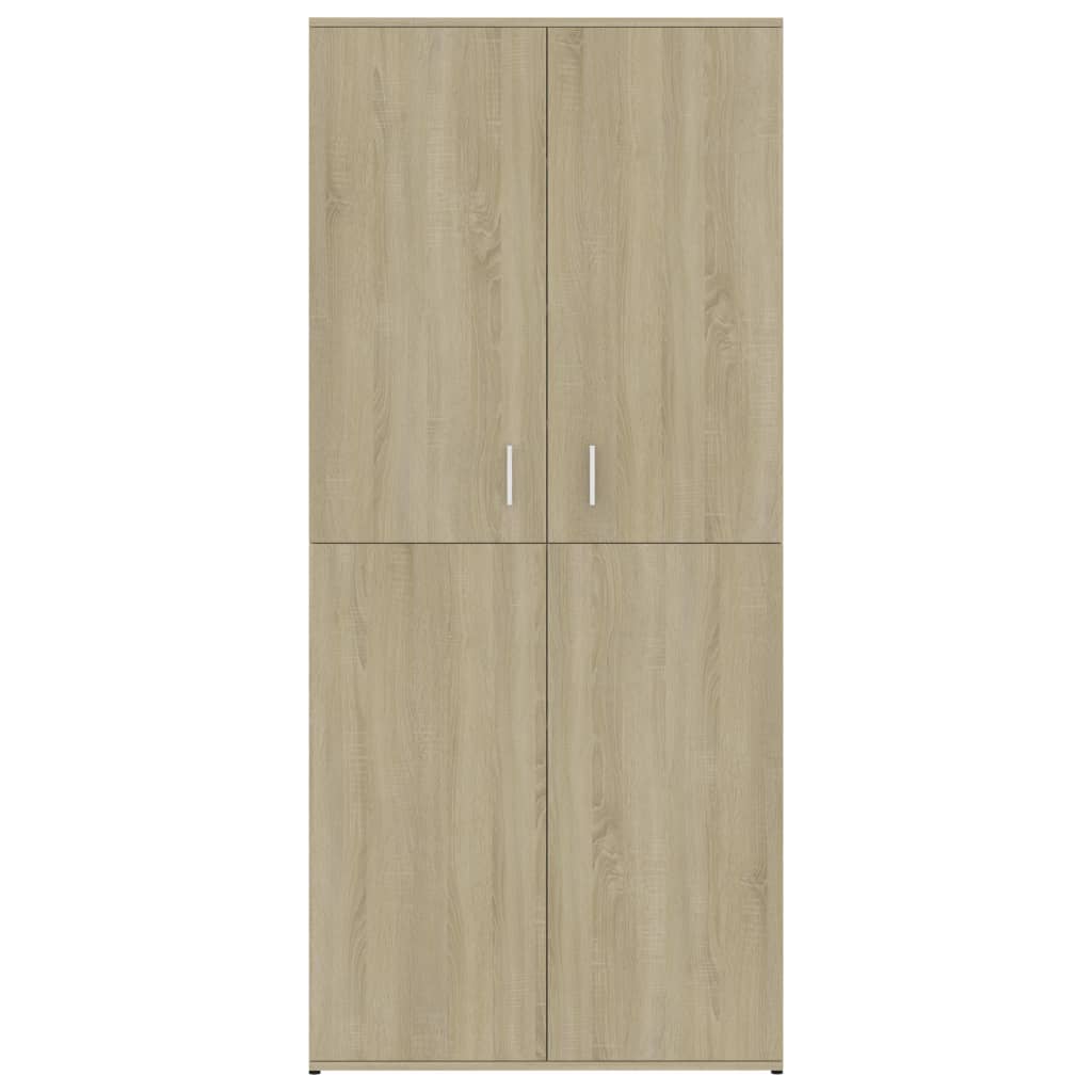 Schoenenkast 80x39x178 cm bewerkt hout