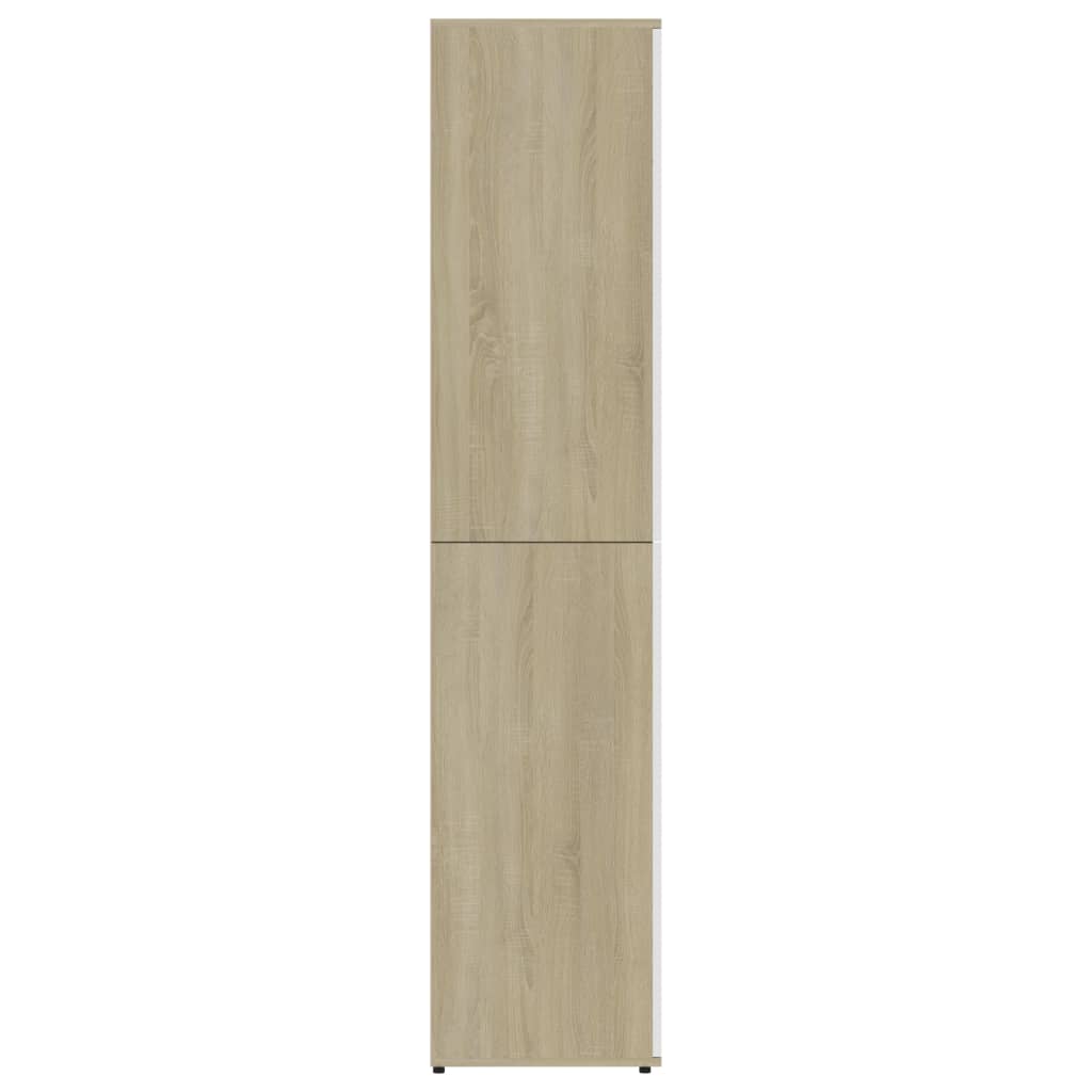 Schoenenkast 80x39x178 cm bewerkt hout