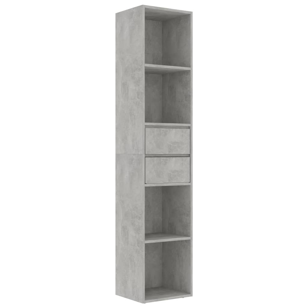 Boekenkast 36x30x171 cm bewerkt hout eikenkleurig