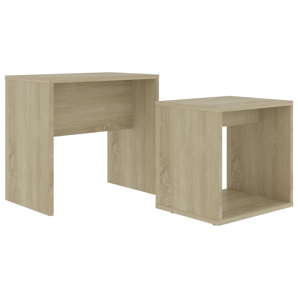 Salontafelset 48x30x45 cm bewerkt hout