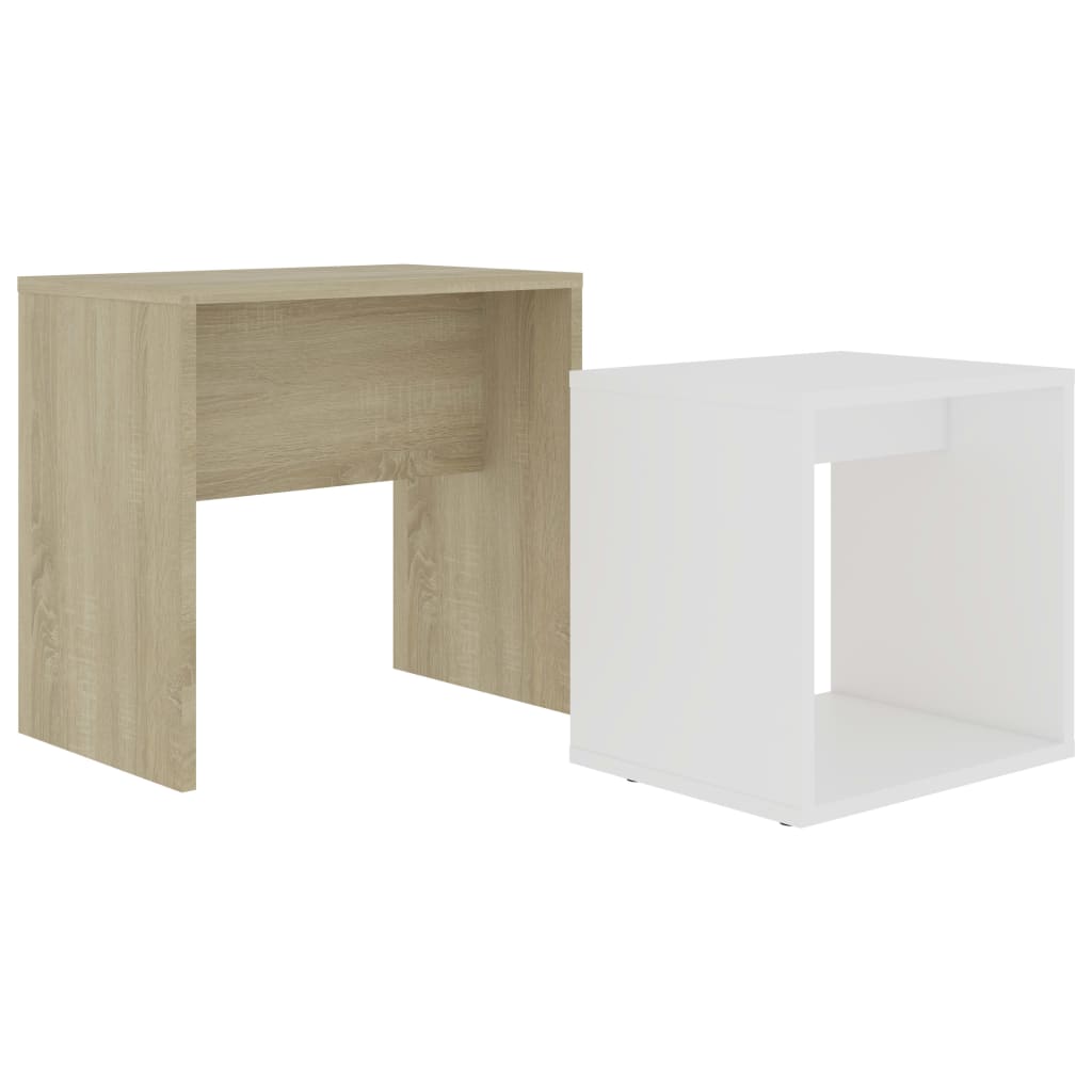 Salontafelset 48x30x45 cm bewerkt hout