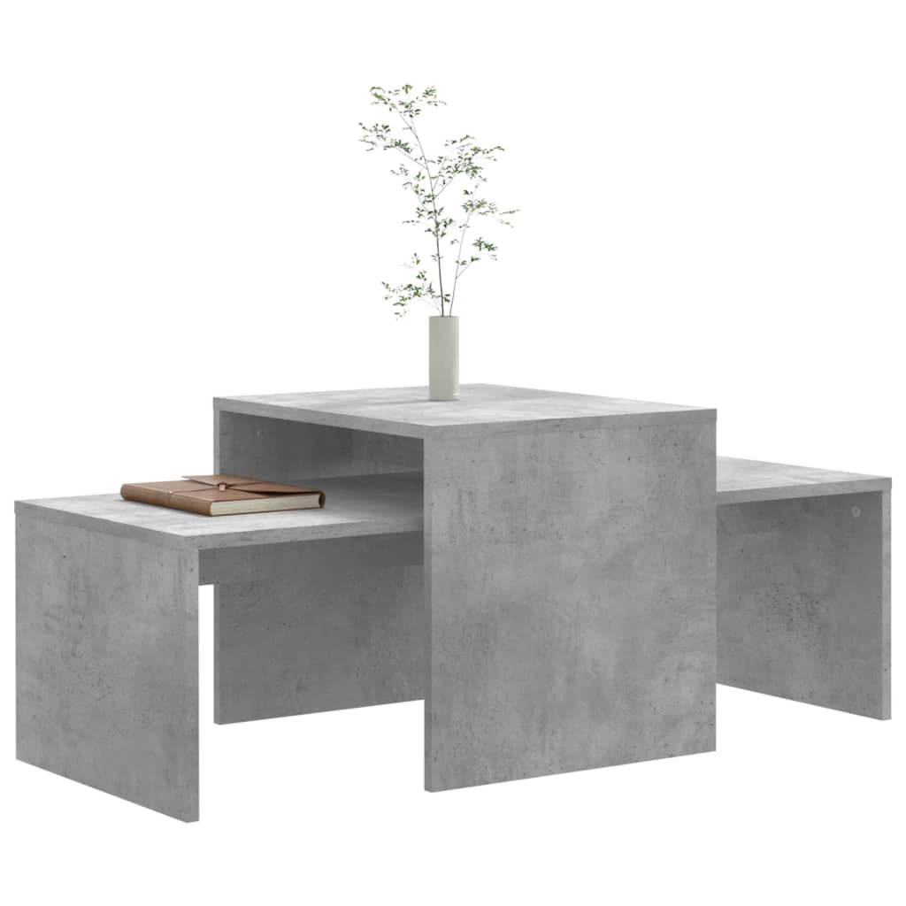 Salontafelset 100x48x40 cm bewerkt hout