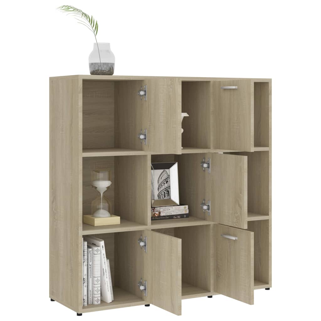 Boekenkast 90x30x90 cm bewerkt hout