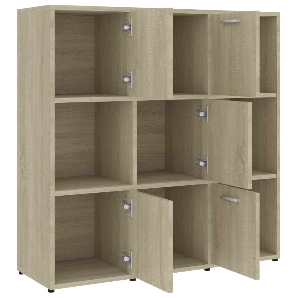 Boekenkast 90x30x90 cm bewerkt hout