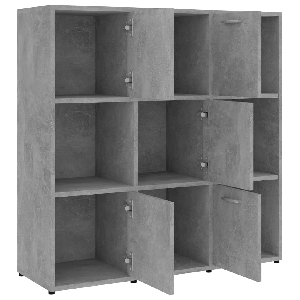 Boekenkast 90x30x90 cm bewerkt hout