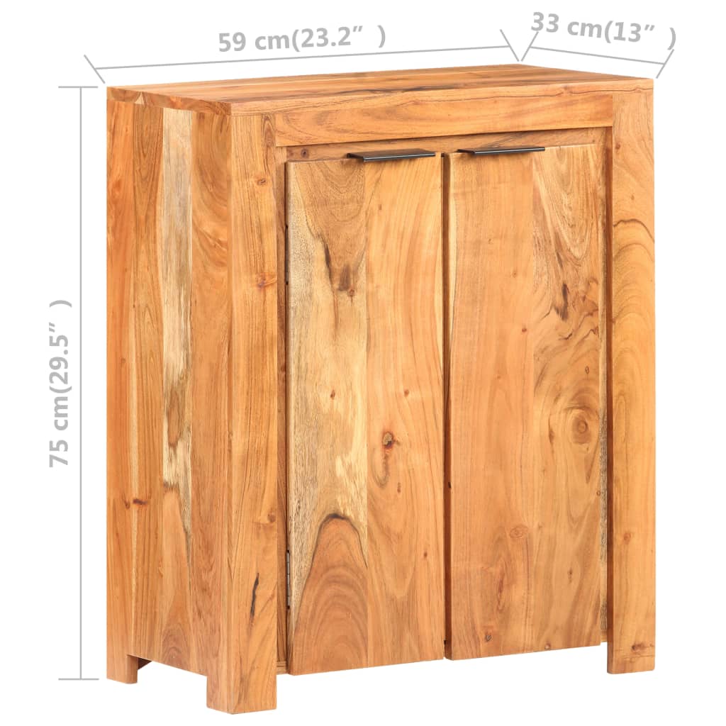 Dressoir 59x33x75 cm massief gerecycled hout