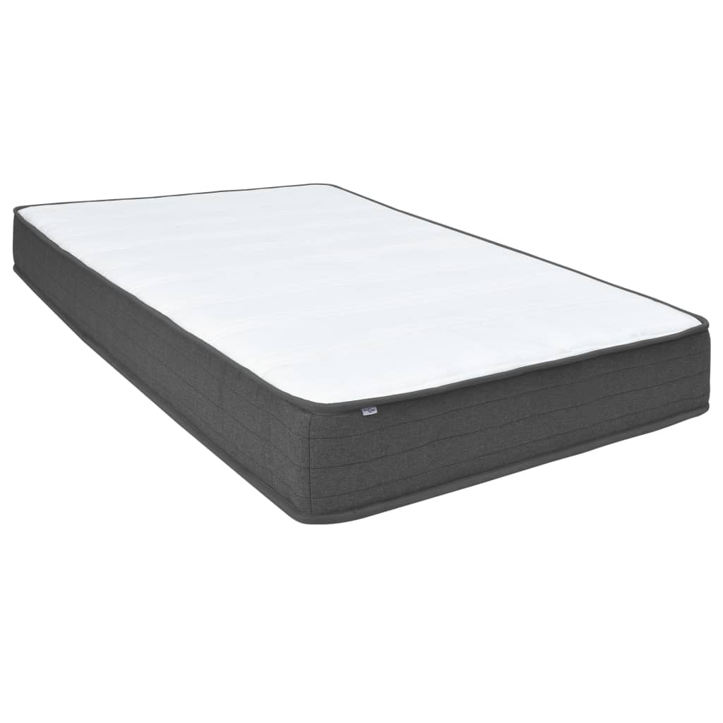 Boxspring stof donkergrijs 180x200 cm