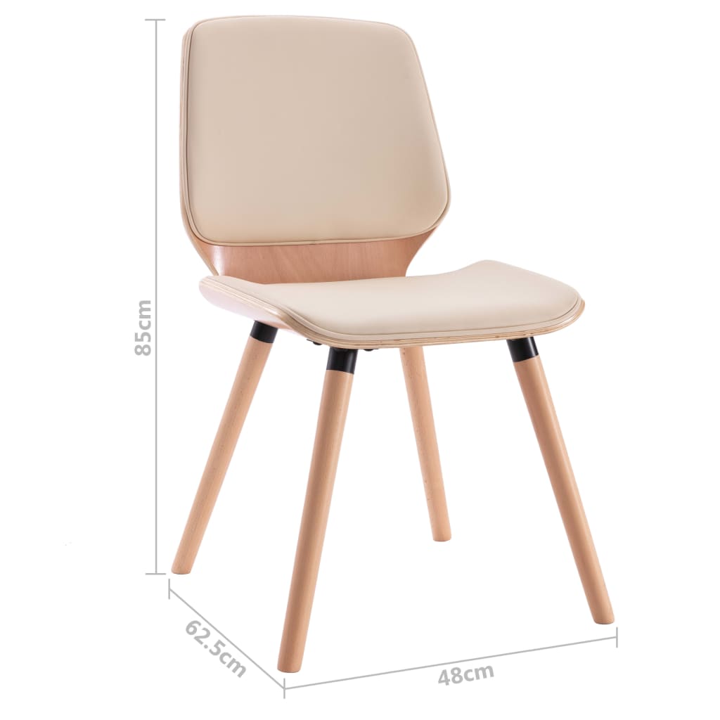 Eetkamerstoelen 4 st stof