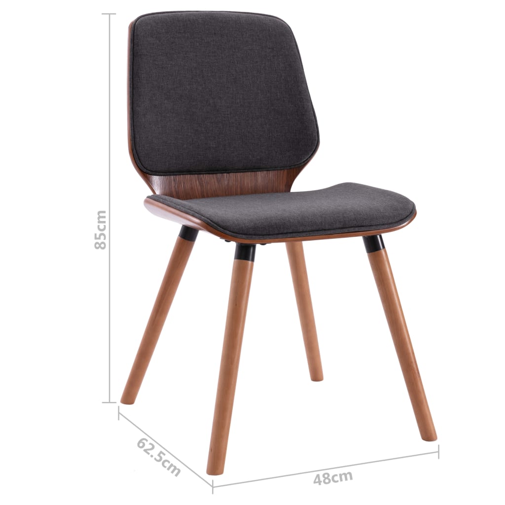 Eetkamerstoelen 4 st stof